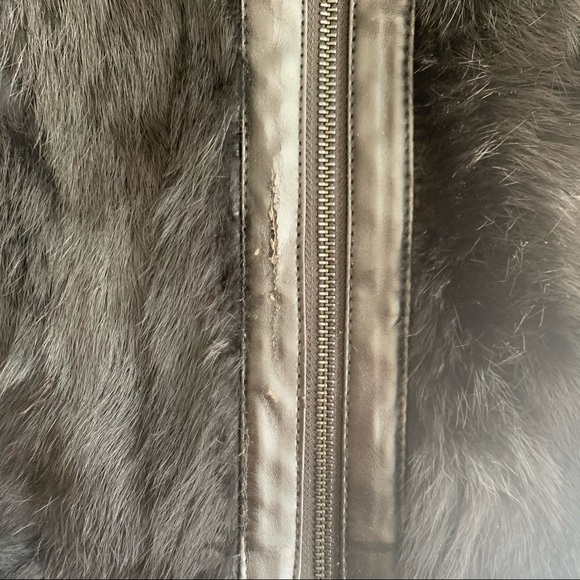 Black Reversible Fur Sweater Vest - Picture 7 of 7